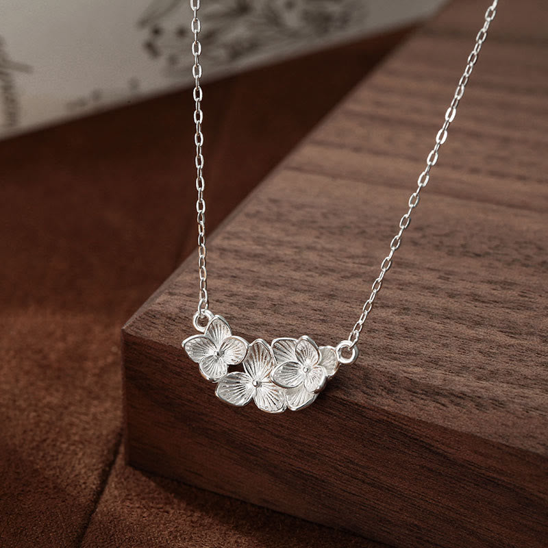 Nimara Ritual 999 Sterling Silver Flower Blessing Necklace Pendant