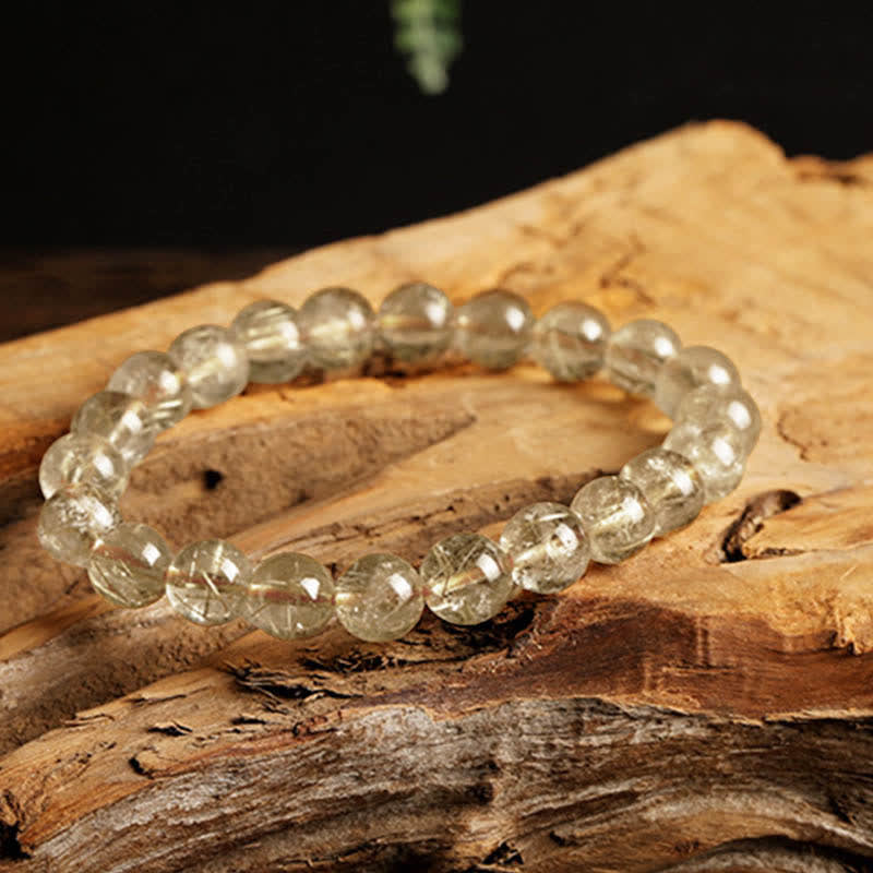 Nimara Ritual Natural Golden Rutilated Quartz Auspiciousness Protection Bracelet