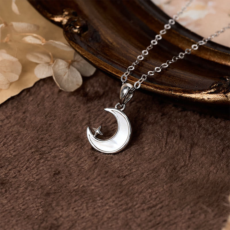 Nimara Ritual "FOR DEAREST MOTHER" Moon Star 925 Sterling Silver Calm Necklace Pendants Includes Gift Message Card