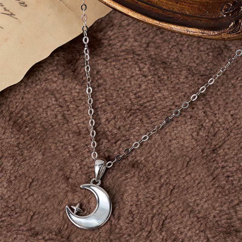 Nimara Ritual "FOR DEAREST MOTHER" Moon Star 925 Sterling Silver Calm Necklace Pendants Includes Gift Message Card