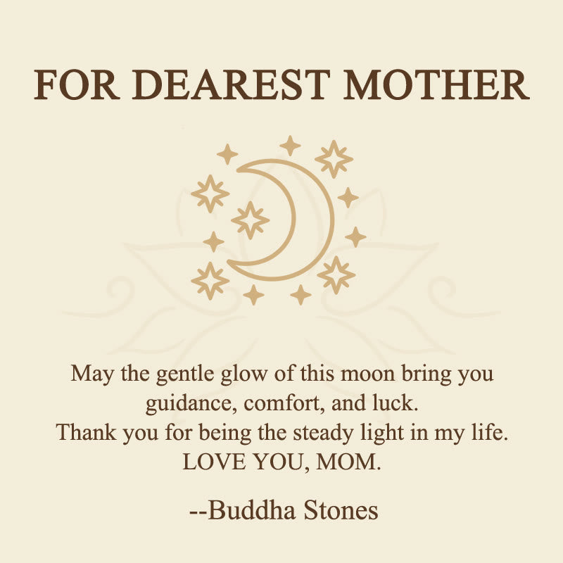 Nimara Ritual "FOR DEAREST MOTHER" Moon Star 925 Sterling Silver Calm Necklace Pendants Includes Gift Message Card