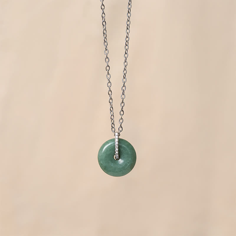 Nimara Ritual "FOR DEAREST MOTHER" Peace Buckle Jade 925 Sterling Silver Luck Necklace Pendants Includes Gift Message Card