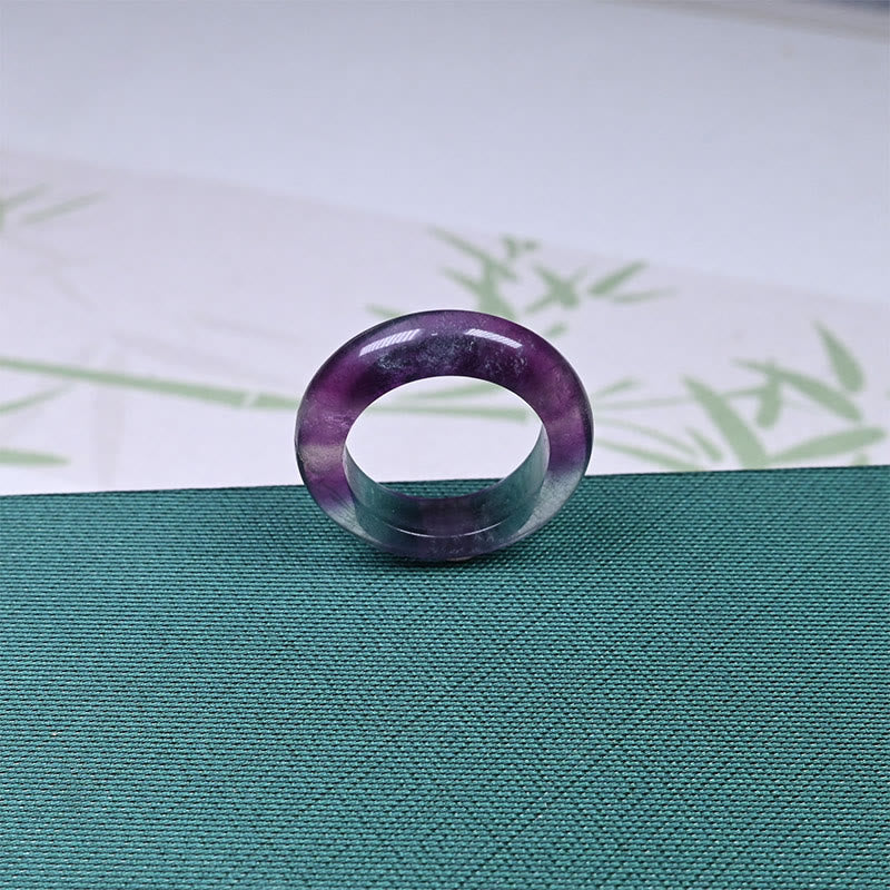 Nimara Ritual Natural Fluorite Protection Ring