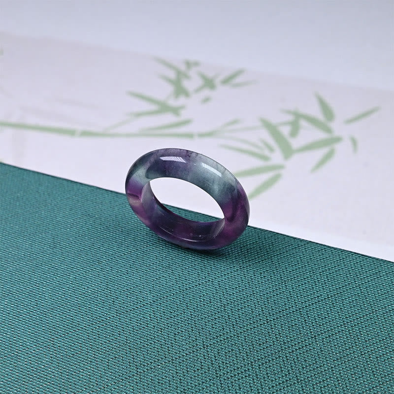 Nimara Ritual Natural Fluorite Protection Ring