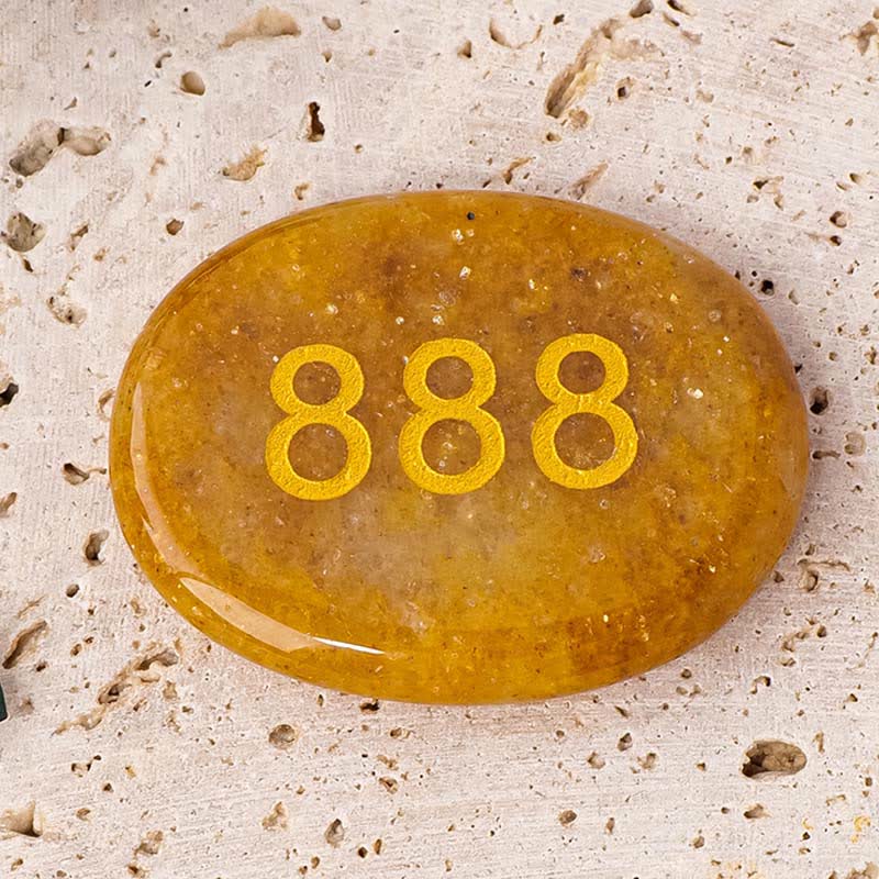 Nimara Ritual Angel Numbers White Crystal Red Jasper Pink Crystal Green Aventurine Meditation Palm Stone