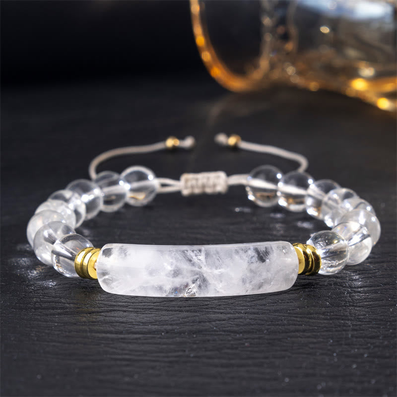Nimara Ritual Amethyst Green Aventurine Tiger Eye Strawberry Quartz Positive Transformation Bracelet