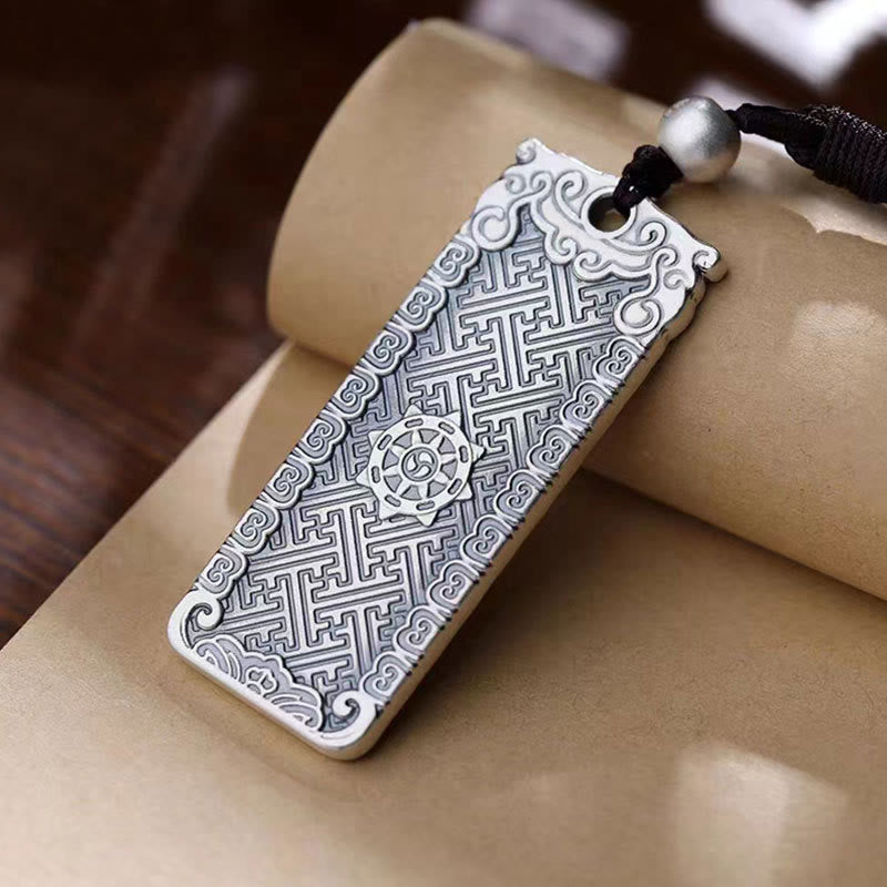 Nimara Ritual Copper Namo Amitabha Om Mani Padme Hum Rope Wisdom Necklace Pendant