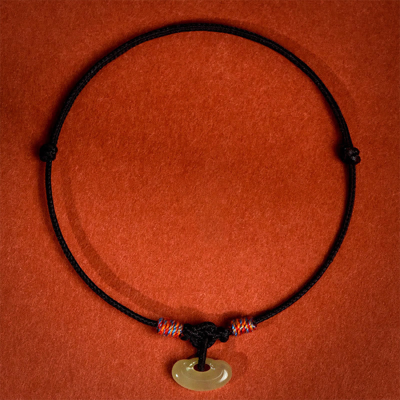Nimara Ritual Red String Plaited Jade Protection Adjustable Cats Dogs Pet Collar