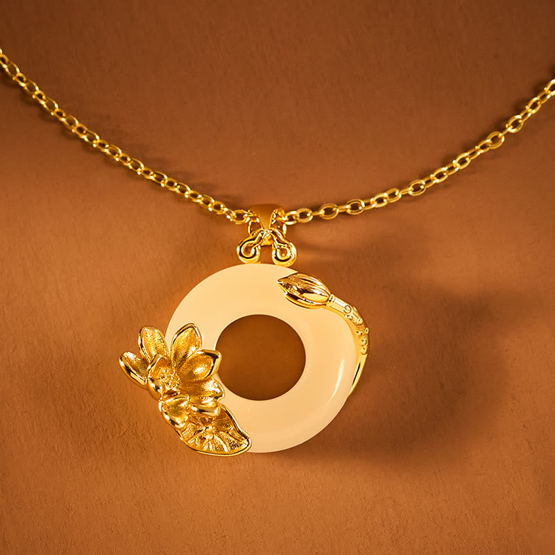 Nimara Ritual Lotus Peace Buckle Peace Necklace Pendant