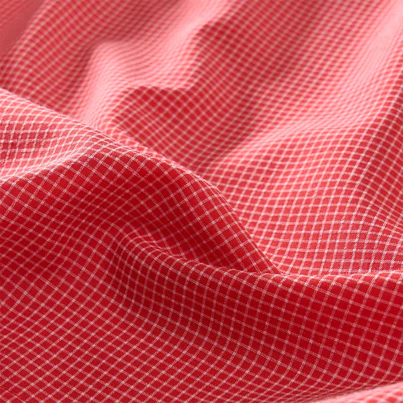 Nimara Ritual Summer Coral Gingham Sleeveless A Line Vacation Casual Knee Length Dress With Pockets