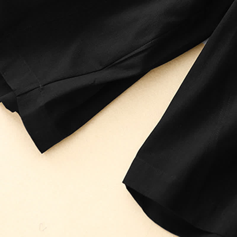 Nimara Ritual Summer Cotton Elastic Waist Women's Half Pants With Pockets