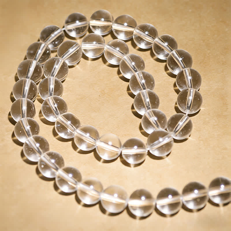 Nimara Ritual 108 Clear Quartz Beads Protection Mala