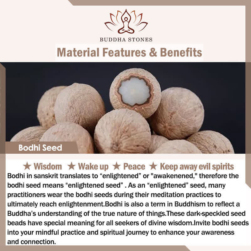 Nimara Ritual Bodhi Root Lotus Pendant Purity 108 Bead Hand Polished Round Mala