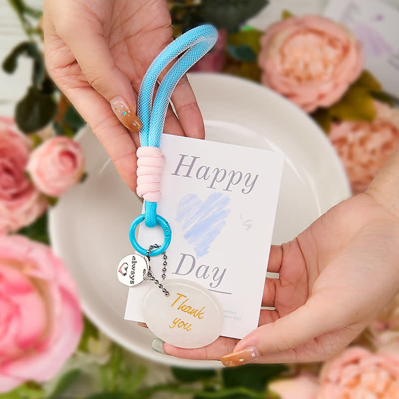 Nimara Ritual Thank You Gifts Natural Clear Quartz White Crystal Protection Key Chain Hanging Decoration