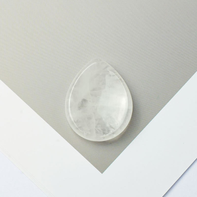 Nimara Ritual Teardrop Shape Worry Stone Protection Crystal Decor 45*35*8mm