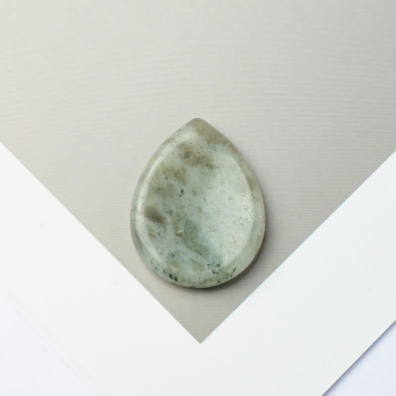 Nimara Ritual Teardrop Shape Worry Stone Protection Crystal Decor 45*35*8mm