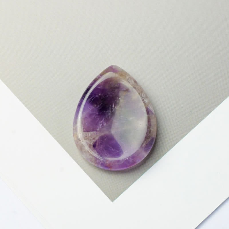 Nimara Ritual Teardrop Shape Worry Stone Protection Crystal Decor 45*35*8mm