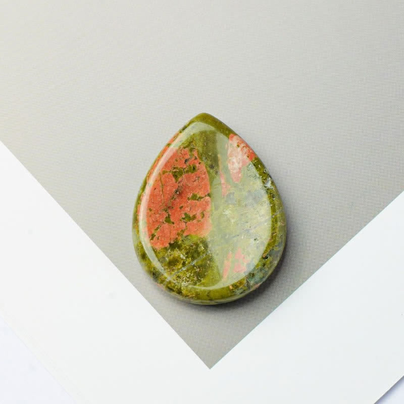 Nimara Ritual Teardrop Shape Worry Stone Protection Crystal Decor 45*35*8mm