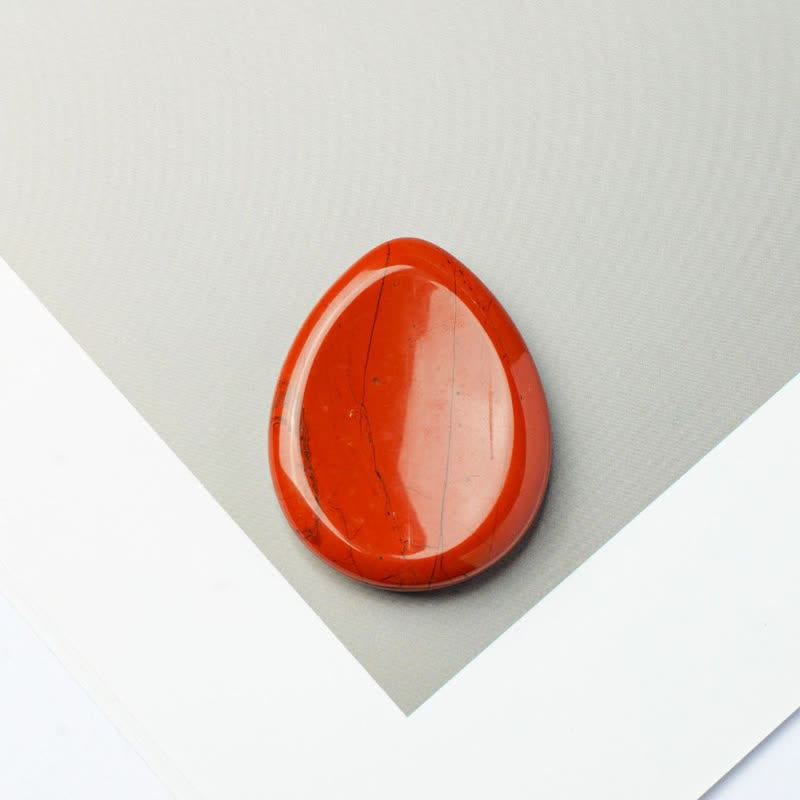 Nimara Ritual Teardrop Shape Worry Stone Protection Crystal Decor 45*35*8mm