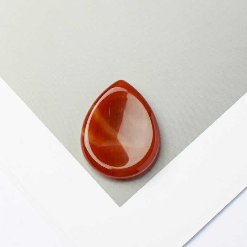 Nimara Ritual Teardrop Shape Worry Stone Protection Crystal Decor 45*35*8mm