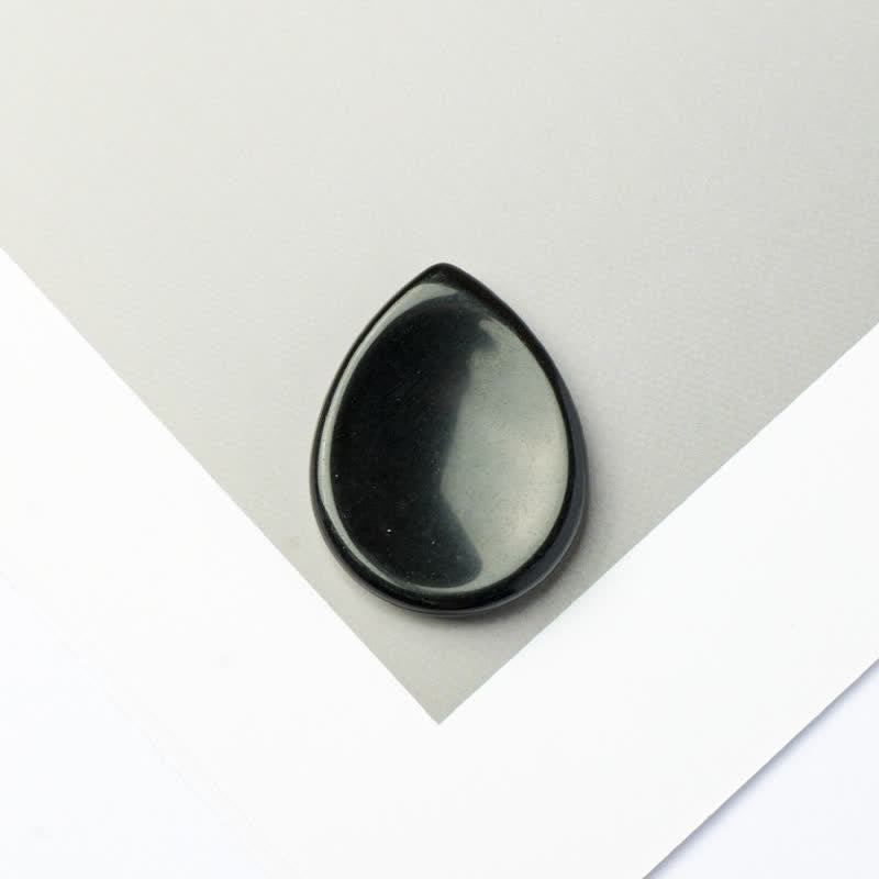 Nimara Ritual Teardrop Shape Worry Stone Protection Crystal Decor 45*35*8mm