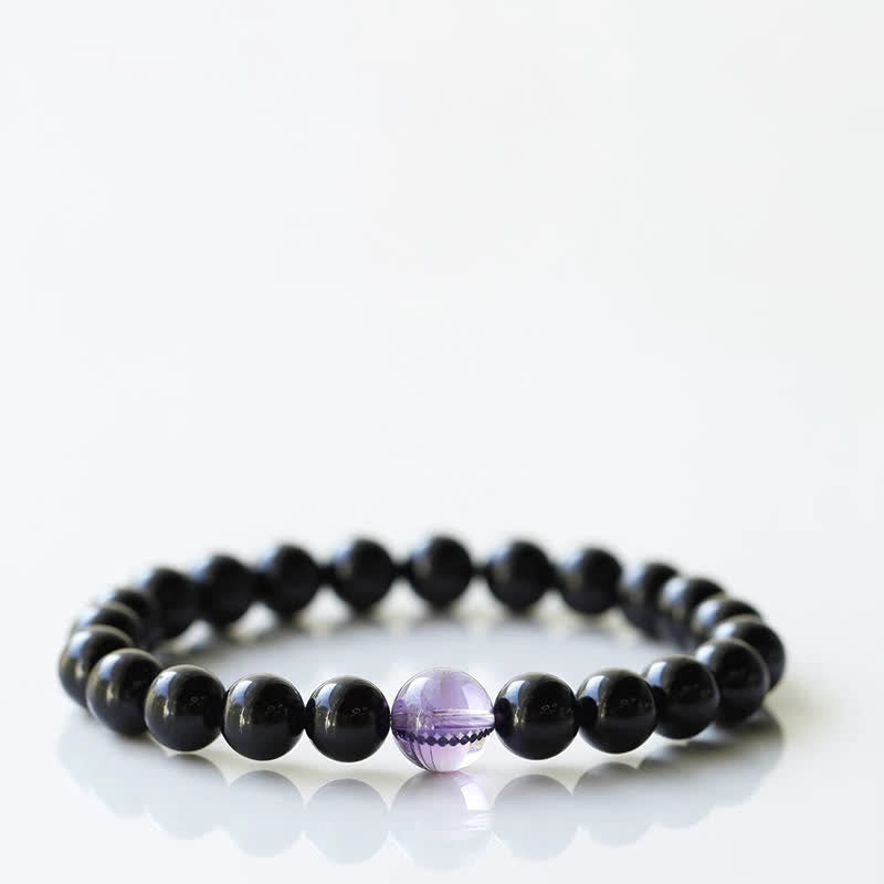 Nimara Ritual Black Tourmaline Crystal Zodiac Animal Design Resilience Bracelet