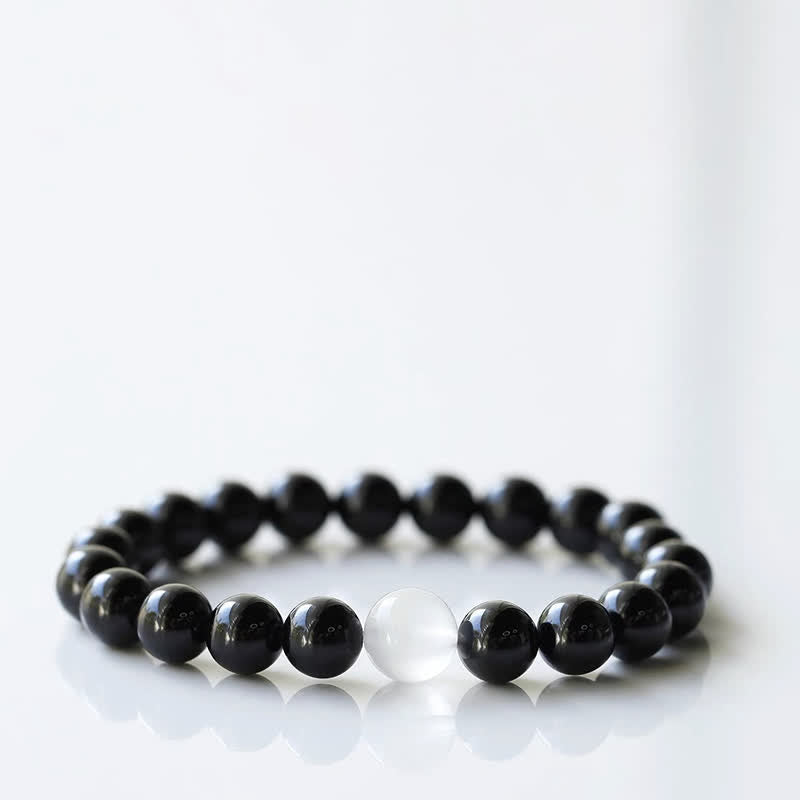 Nimara Ritual Black Tourmaline Crystal Zodiac Animal Design Resilience Bracelet