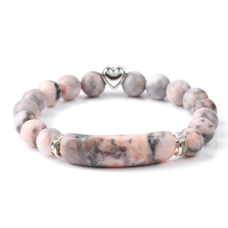 Nimara Ritual Amethyst Tiger Eye Lapis Lazuli Green Aventurine Rhodonite Dalmatian Jasper Healing Bracelet