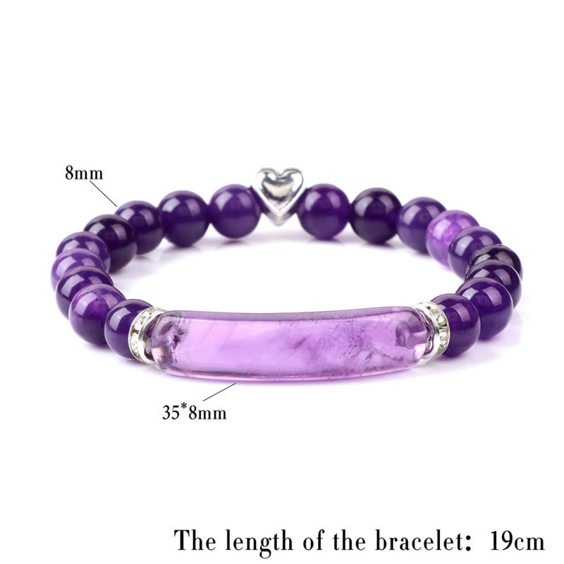 Nimara Ritual Amethyst Tiger Eye Lapis Lazuli Green Aventurine Rhodonite Dalmatian Jasper Healing Bracelet
