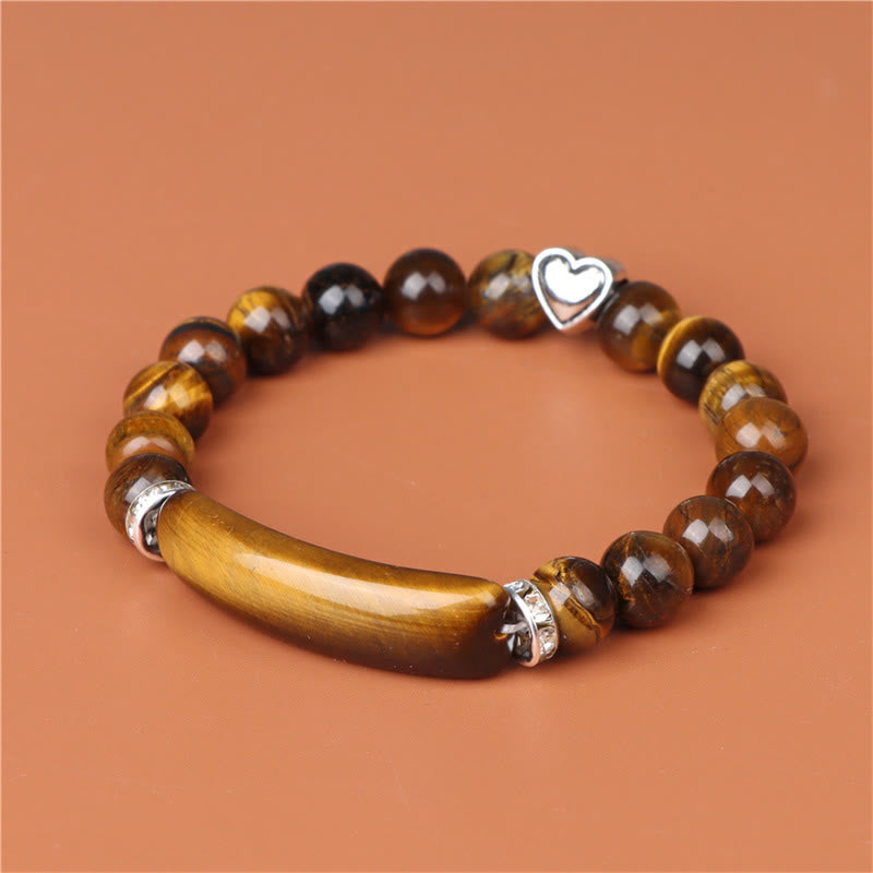 Nimara Ritual Amethyst Tiger Eye Lapis Lazuli Green Aventurine Rhodonite Dalmatian Jasper Healing Bracelet
