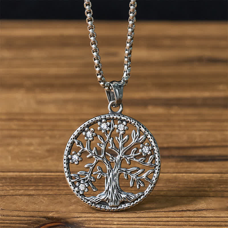Nimara Ritual The Tree Of Life Titanium Steel Creation Necklace Pendant