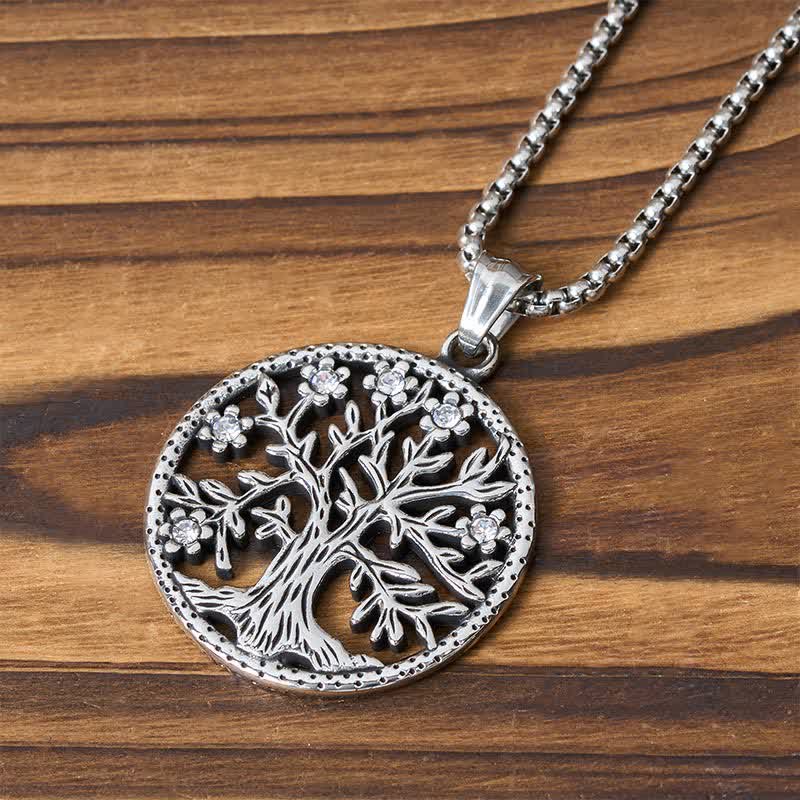 Nimara Ritual The Tree Of Life Titanium Steel Creation Necklace Pendant