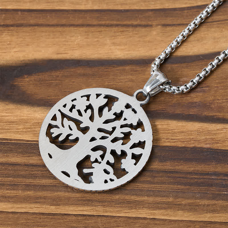 Nimara Ritual The Tree Of Life Titanium Steel Creation Necklace Pendant