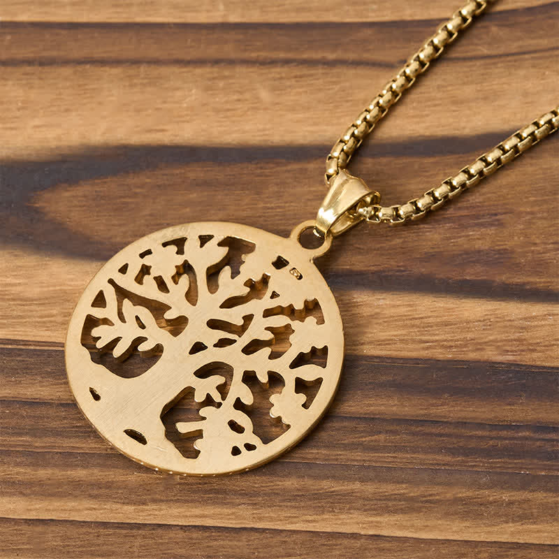 Nimara Ritual The Tree Of Life Titanium Steel Creation Necklace Pendant