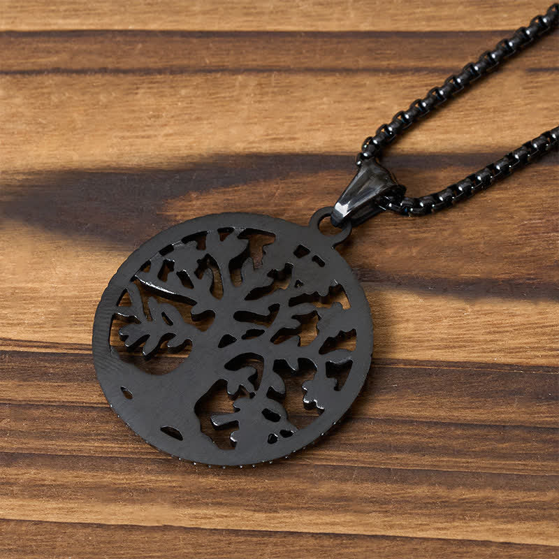 Nimara Ritual The Tree Of Life Titanium Steel Creation Necklace Pendant