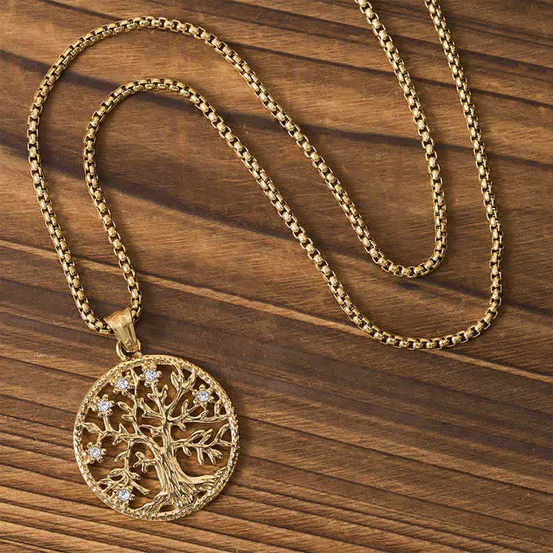 Nimara Ritual The Tree Of Life Titanium Steel Creation Necklace Pendant