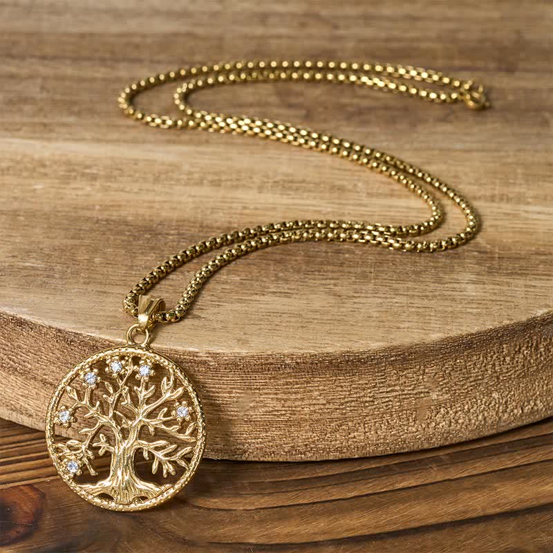 Nimara Ritual The Tree Of Life Titanium Steel Creation Necklace Pendant