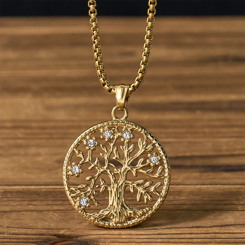 Nimara Ritual The Tree Of Life Titanium Steel Creation Necklace Pendant