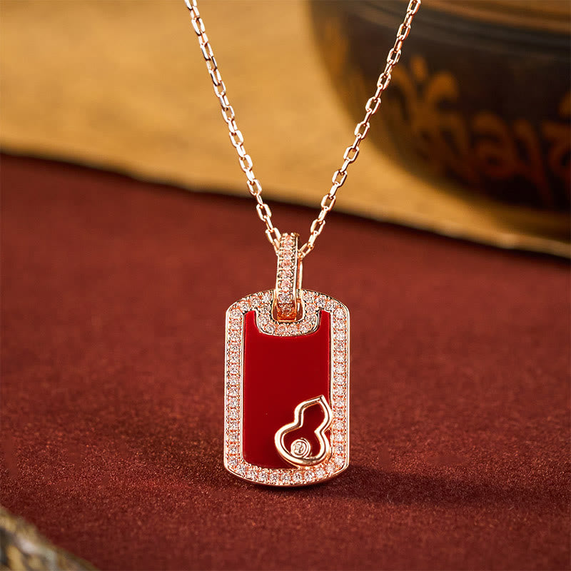Nimara Ritual Gourd Hollow Design Copper Protection Necklace Pendant