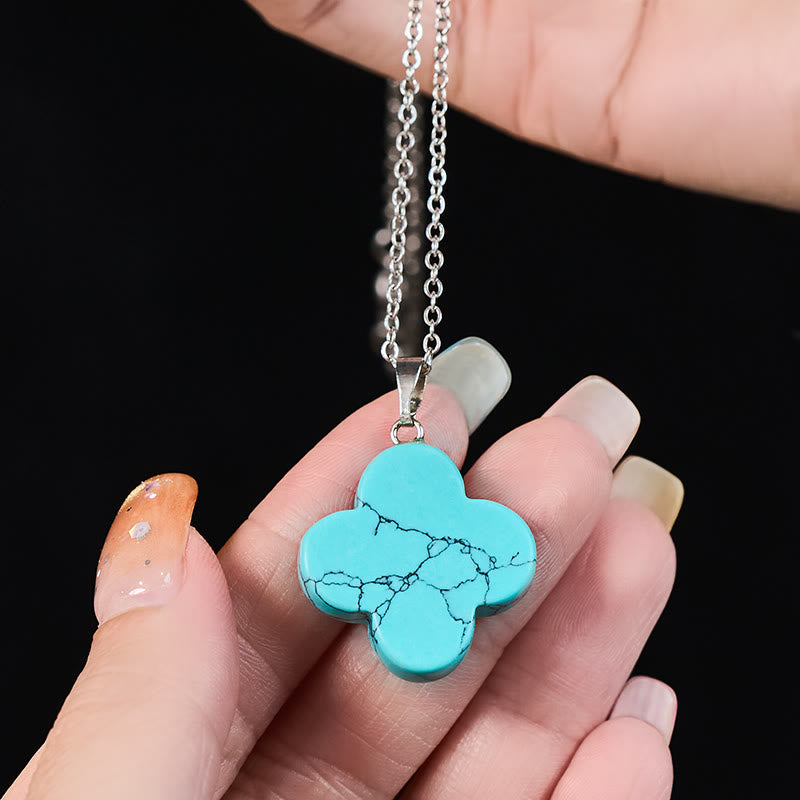 Nimara Ritual Various Crystal Green Aventurine Black Obsidian Tiger Eye Plum Blossom Luck Necklace Pendant