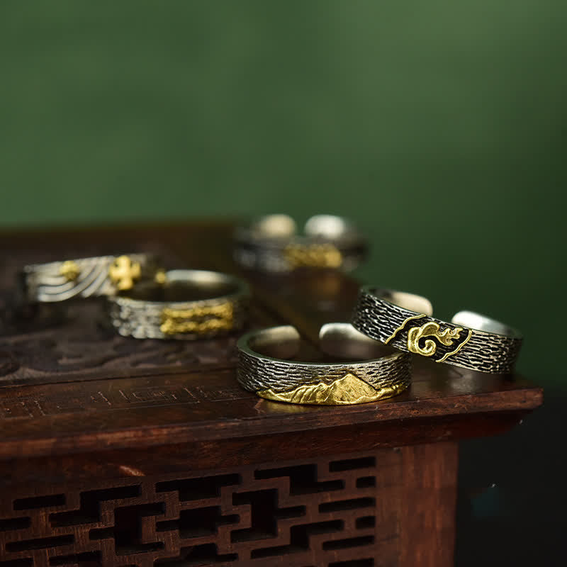 Nimara Ritual Mount Everest Garuda Copper Wisdom Ring