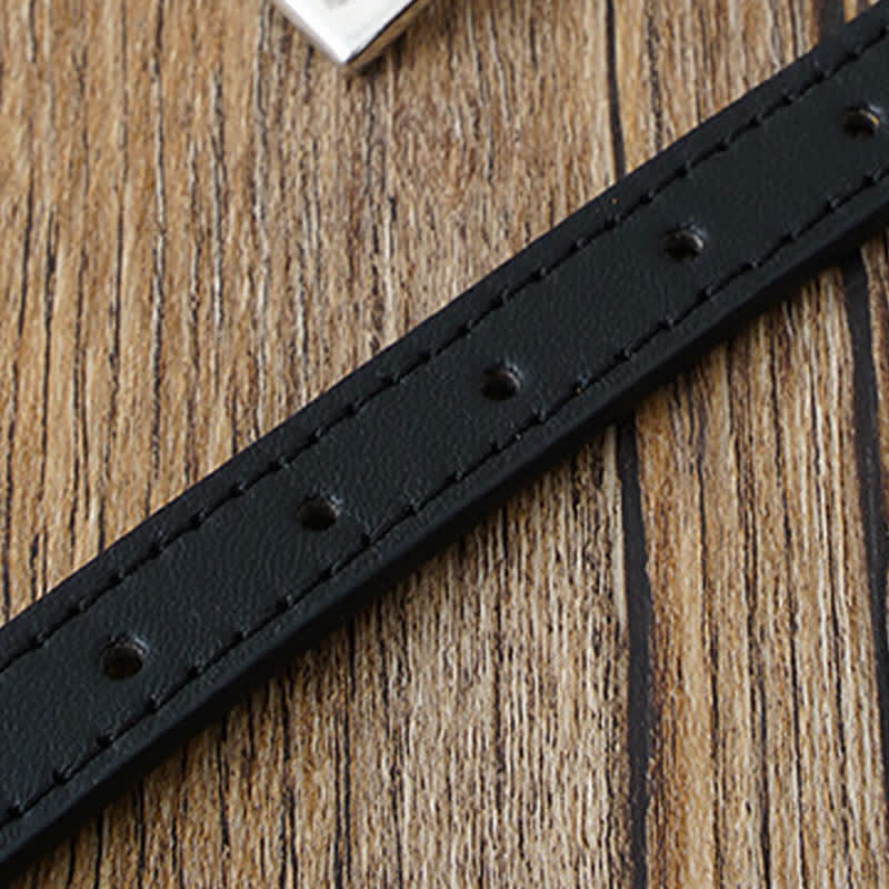 Nimara Ritual Tiger Eye Leather Courage Adjustable Cats Dogs Pet Collar