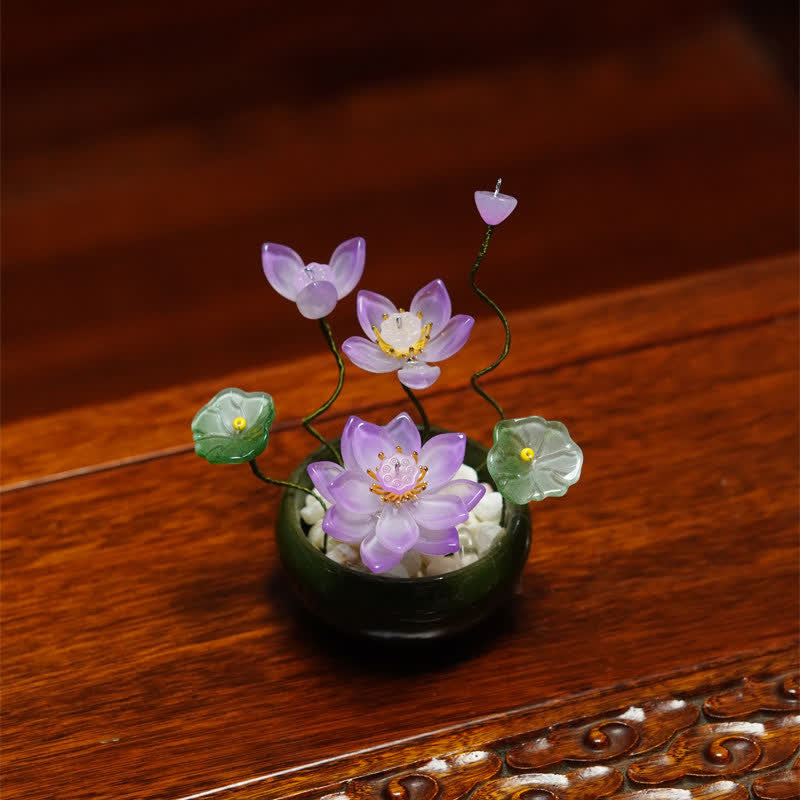 Nimara Ritual Lotus Liuli Flowerpot Handmade Mindful Living Decor