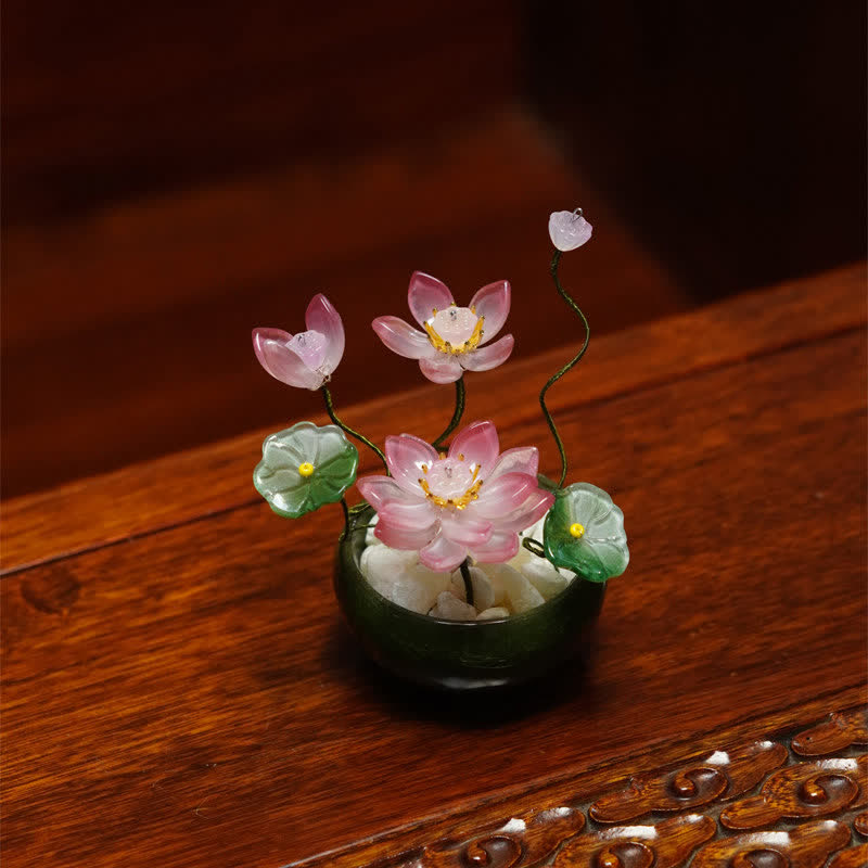 Nimara Ritual Lotus Liuli Flowerpot Handmade Mindful Living Decor