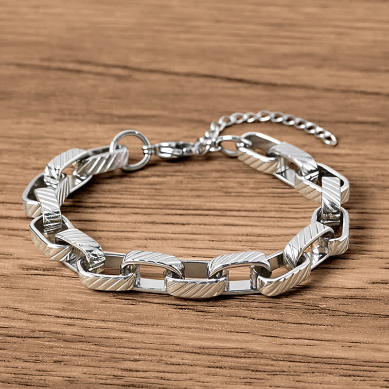 Nimara Ritual Chain Chunky Braided Strengthen Cuban Bracelet