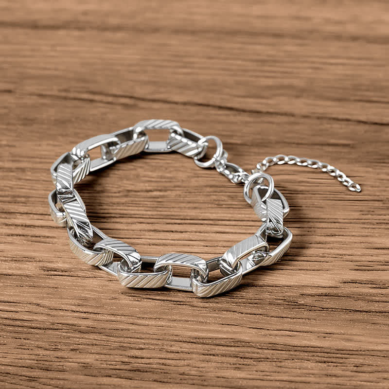 Nimara Ritual Chain Chunky Braided Strengthen Cuban Bracelet