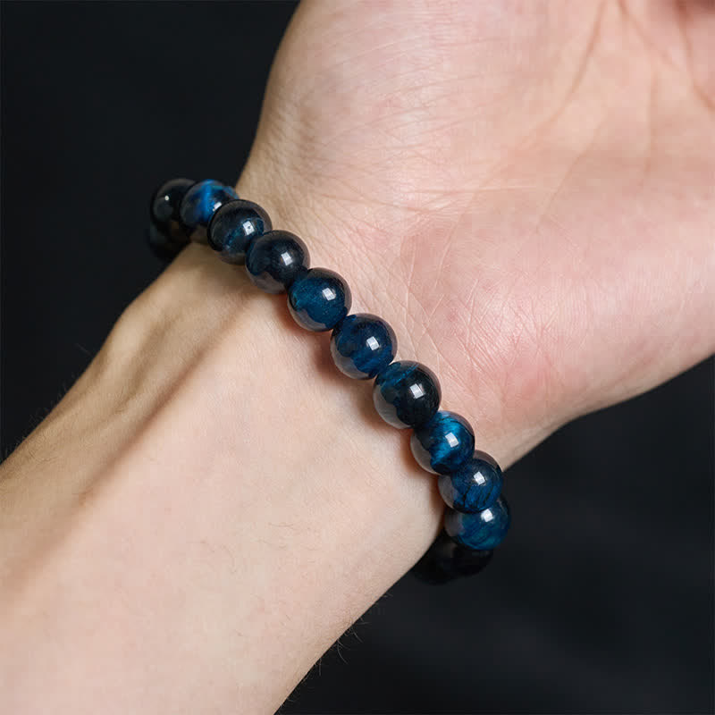 Nimara Ritual Natural Blue Tiger's Eye Bead Protection Bracelet
