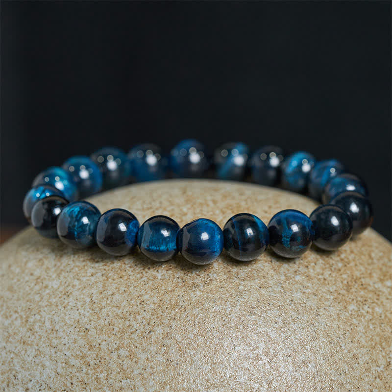 Nimara Ritual Natural Blue Tiger's Eye Bead Protection Bracelet