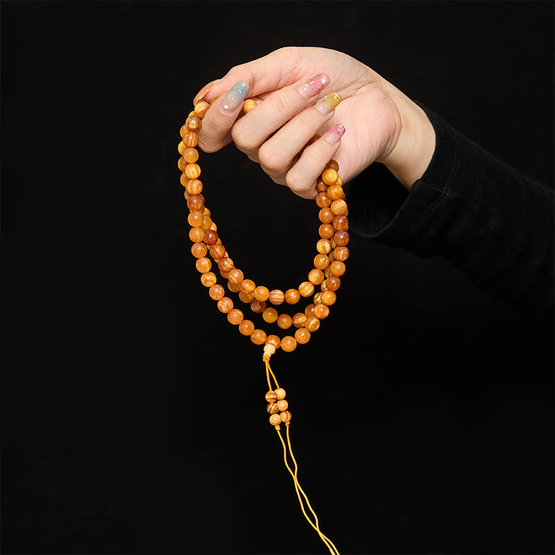 Nimara Ritual 108 Beads Resin-Rich Pine Wood Calm Energy Mala