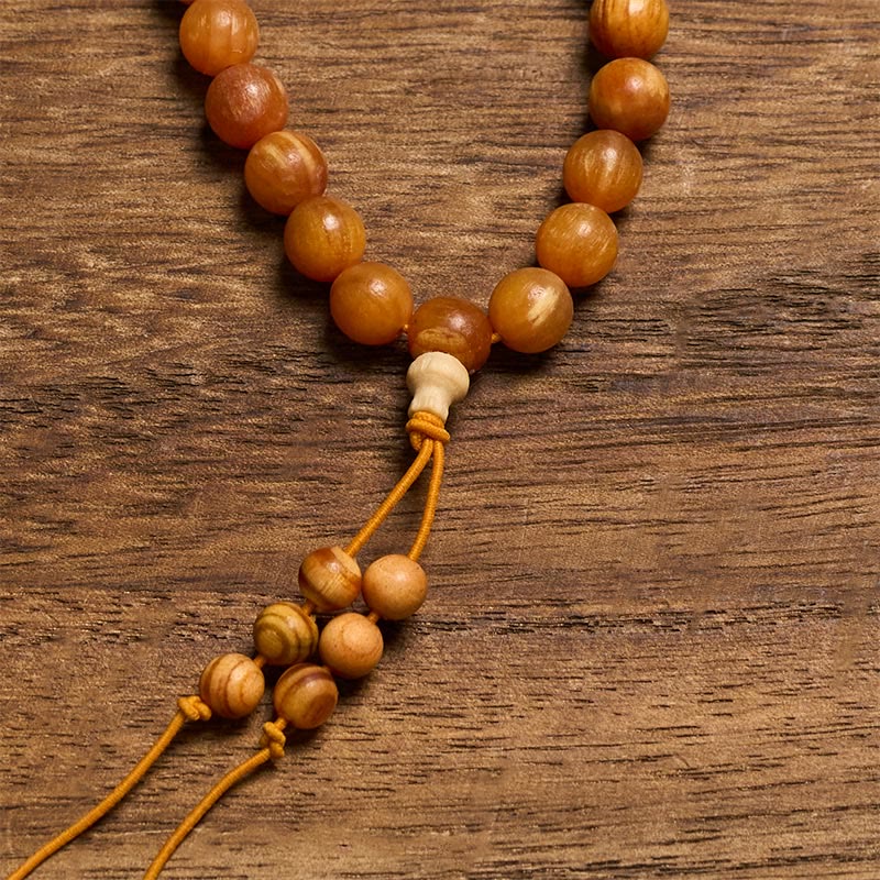 Nimara Ritual 108 Beads Resin-Rich Pine Wood Calm Energy Mala
